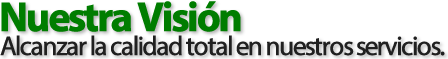 Nuestra Visión - PERFIL S.A. Servicios de Limpieza